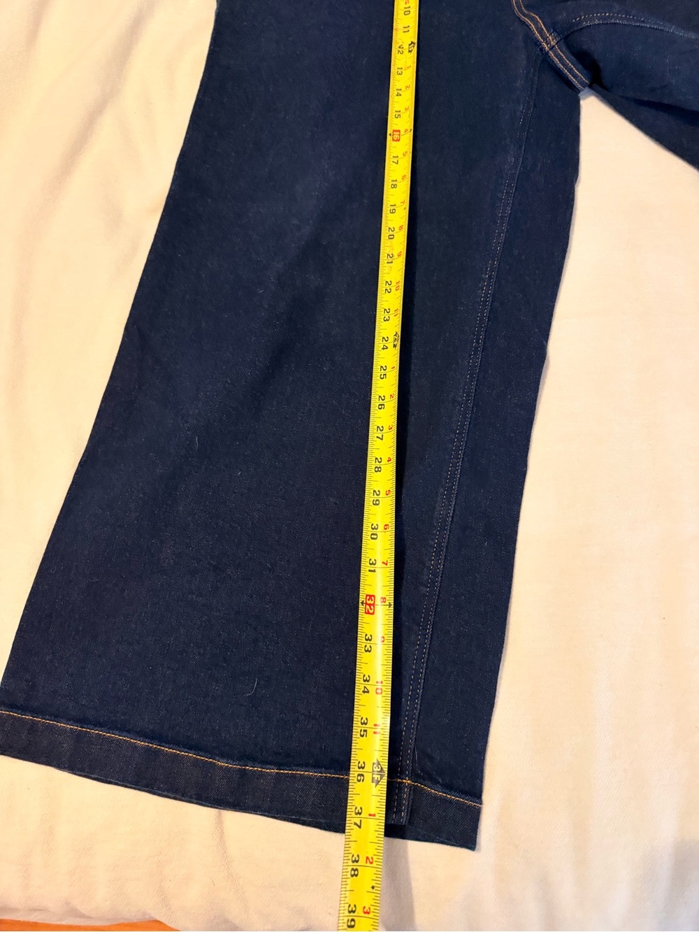 Belle Isle by Torrid Dark Wash Wide Leg Crop Jeans Women’s 16 Stretch Denim - Picture 7 of 7